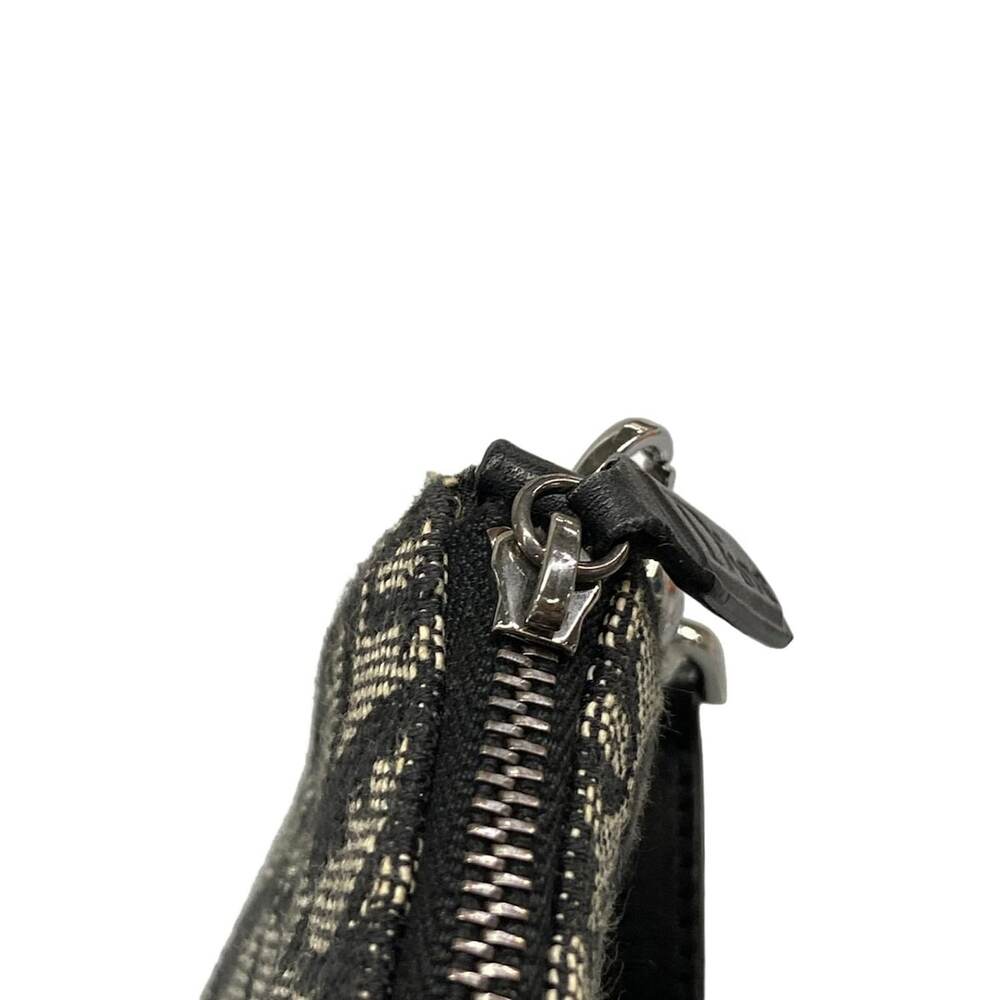 Christian Dior DIOR/ChristianDior Saddle Pouch Handbag Gray Black Jacquard - Picture 11 of 15